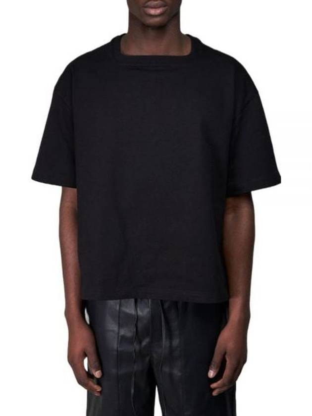 Bottega Veneta Relax Fit Heavy Jersey Short Sleeve T-Shirt Black