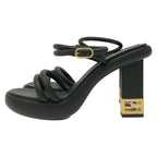 FENDI Sandals Sandals Leather Black
