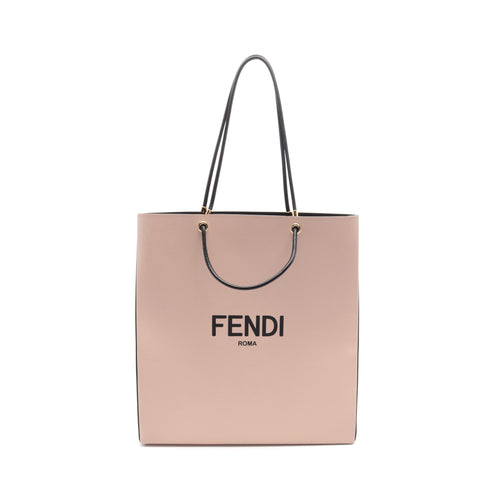 FENDI Fendi Bag Medium Shopping bag Shoulder bag Tote bag Leather Pink Black 2WAY