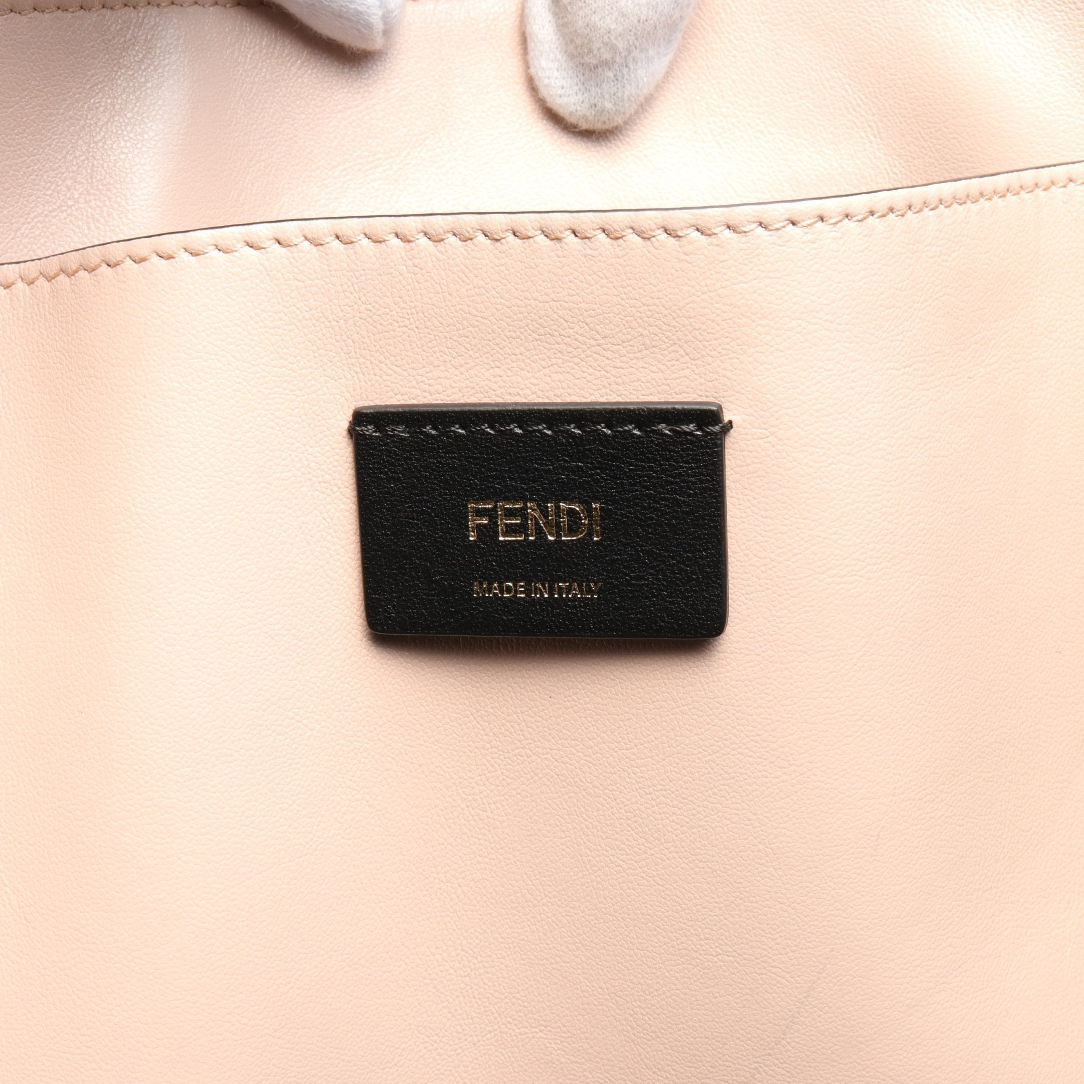 FENDI Fendi Bag Medium Shopping bag Shoulder bag Tote bag Leather Pink Black 2WAY
