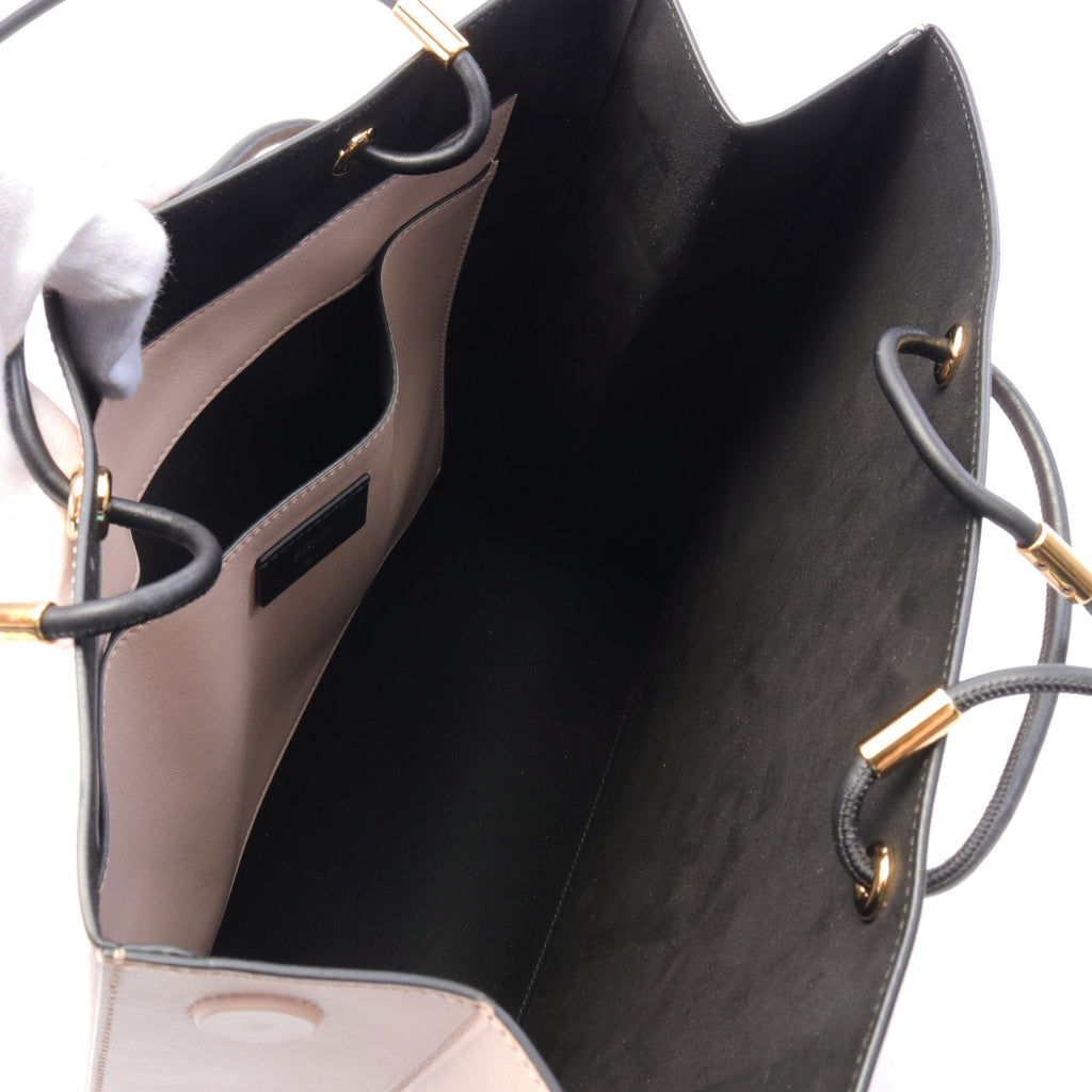 FENDI Fendi Bag Medium Shopping bag Shoulder bag Tote bag Leather Pink Black 2WAY