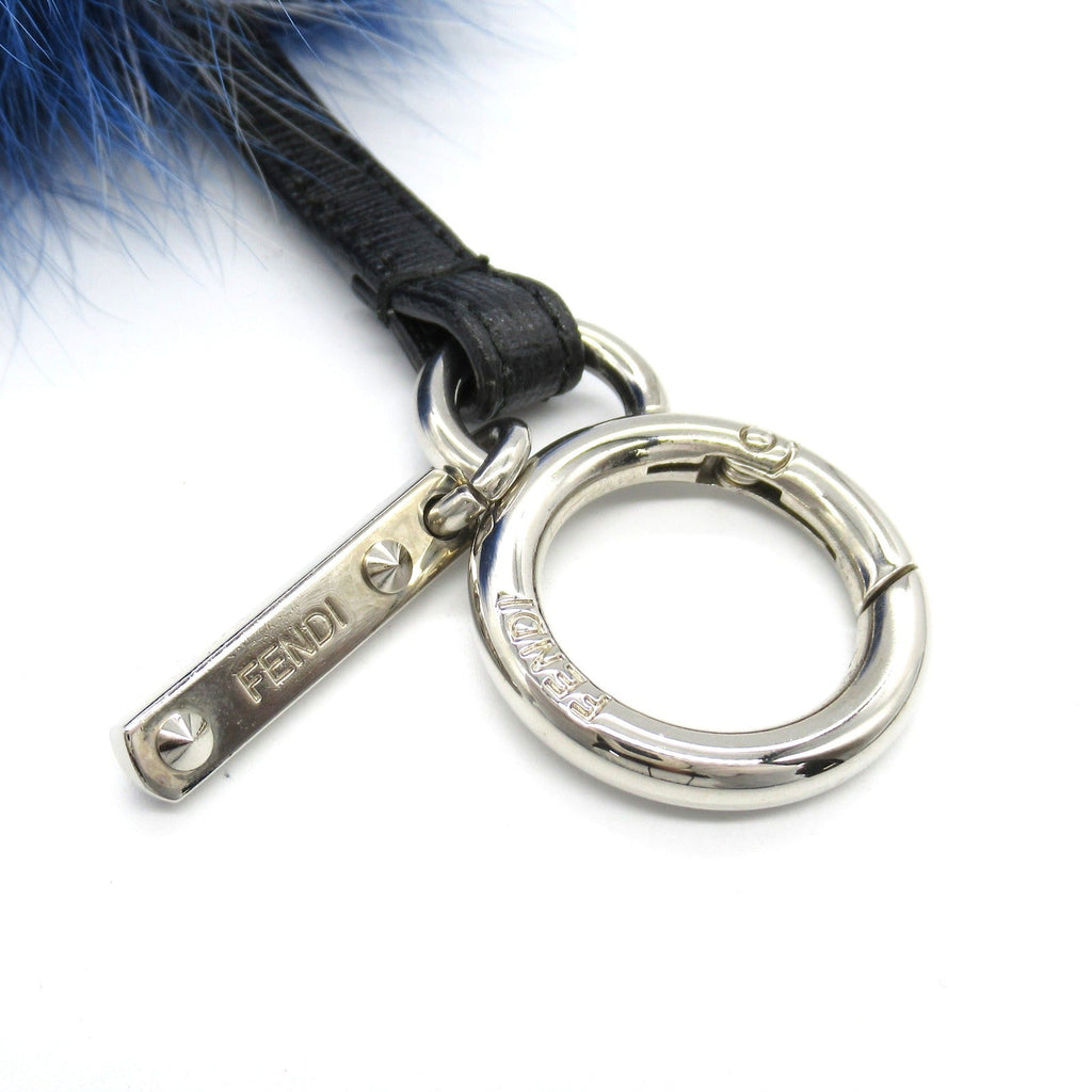FENDI Bag charm Charm Others Fur/Plating Blue White