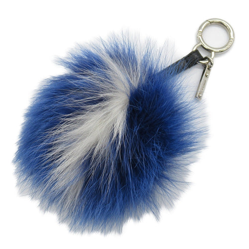 FENDI Bag charm Charm Others Fur/Plating Blue White