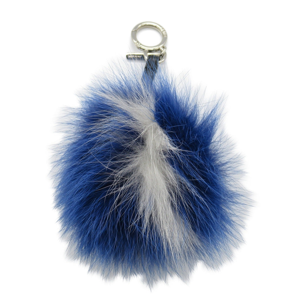 FENDI Bag charm Charm Others Fur/Plating Blue White