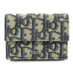 Dior Oblique Tri-fold wallet Trifold wallet Others Jacquard Navy