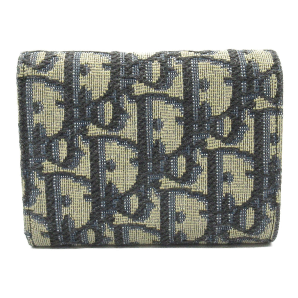 Dior Oblique Tri-fold wallet Trifold wallet Others Jacquard Navy