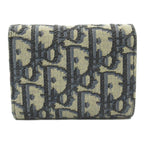 Dior Oblique Tri-fold wallet Trifold wallet Others Jacquard Navy