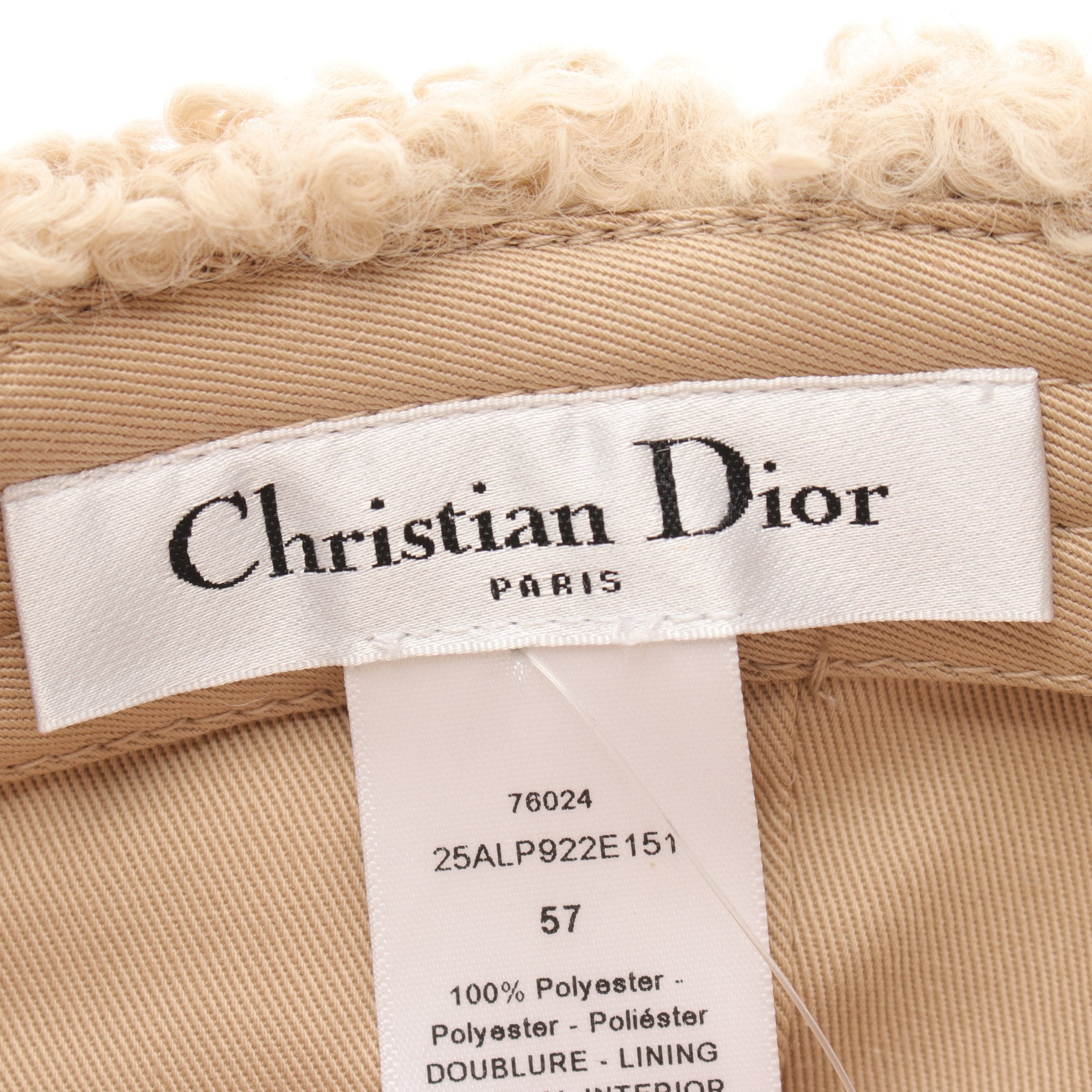 Dior DIOR ALPS Dior Alps Hat Cap Beige