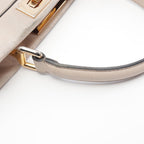 FENDI Peekaboo Regular Selleria Handbag Leather Pink beige