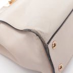 FENDI Peekaboo Regular Selleria Handbag Leather Pink beige