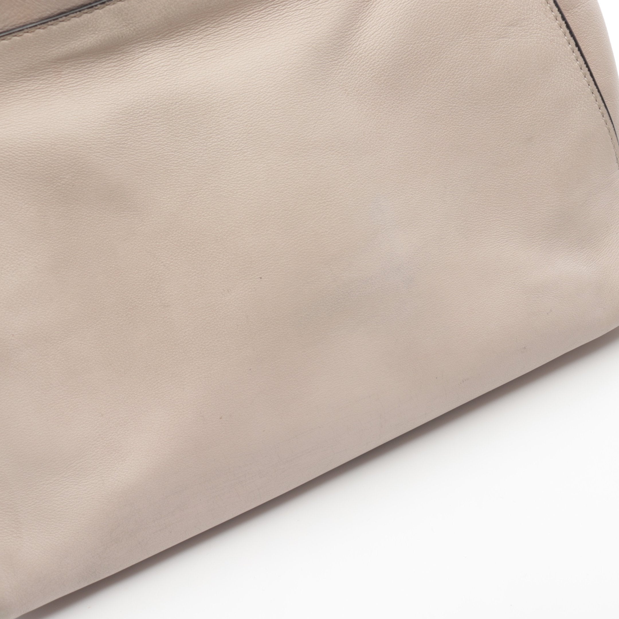 FENDI Peekaboo Regular Selleria Handbag Leather Pink beige