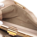 FENDI Peekaboo Regular Selleria Handbag Leather Pink beige