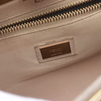 FENDI Peekaboo Regular Selleria Handbag Leather Pink beige