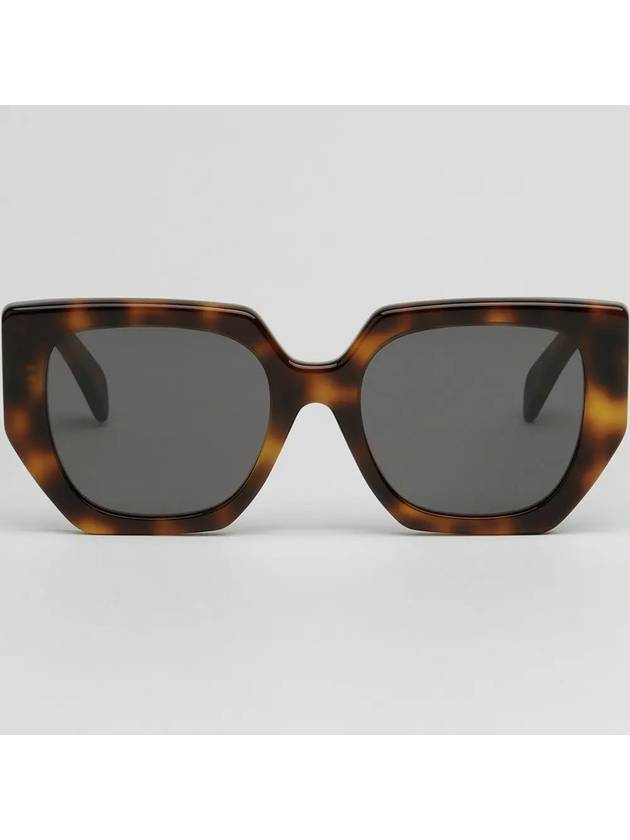 CELINE Eyewear Triomphe Square Acetate Sunglasses Havana