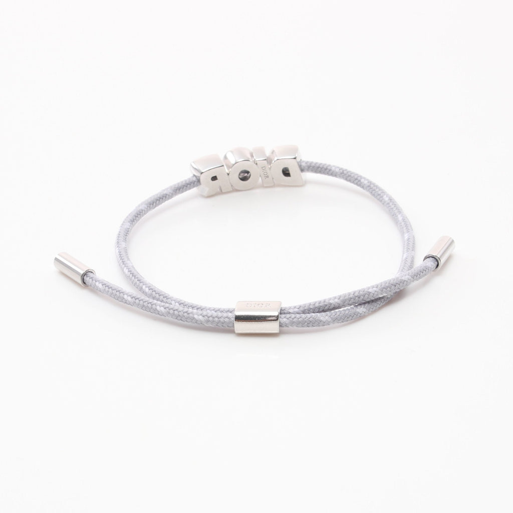 Dior Dior logo Bracelet Fabric Silver Gray
