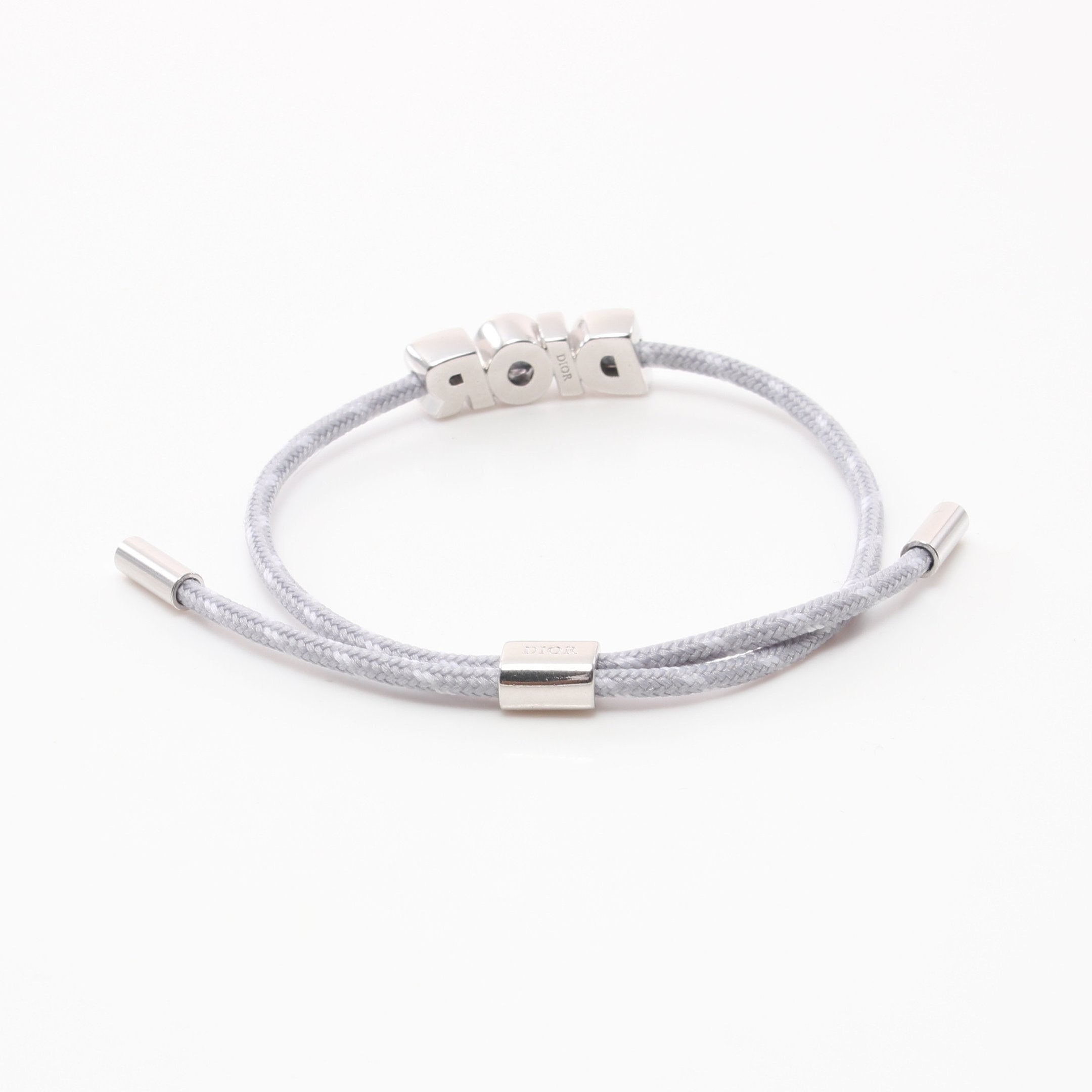 Dior Dior logo Bracelet Fabric Silver Gray