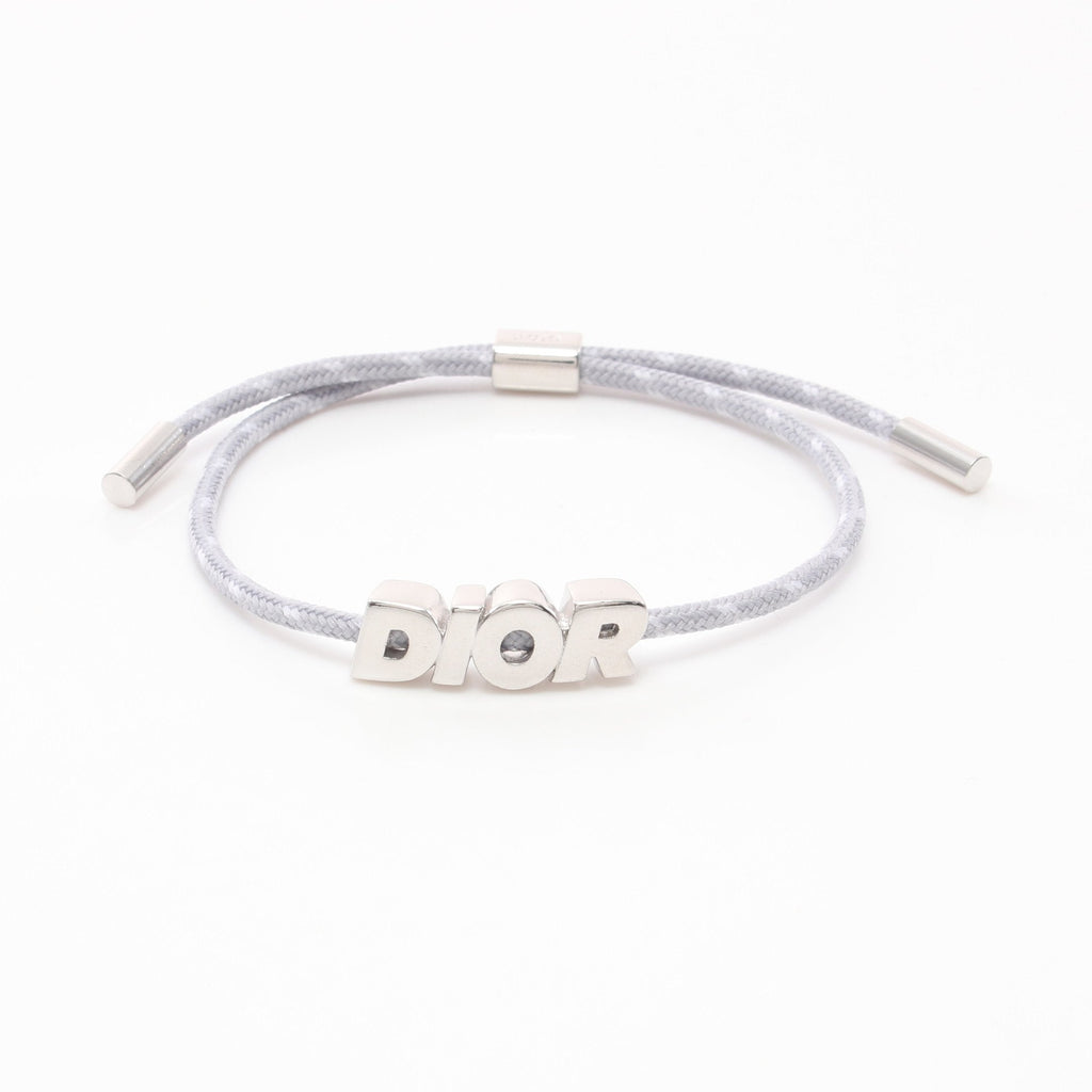 Dior Dior logo Bracelet Fabric Silver Gray