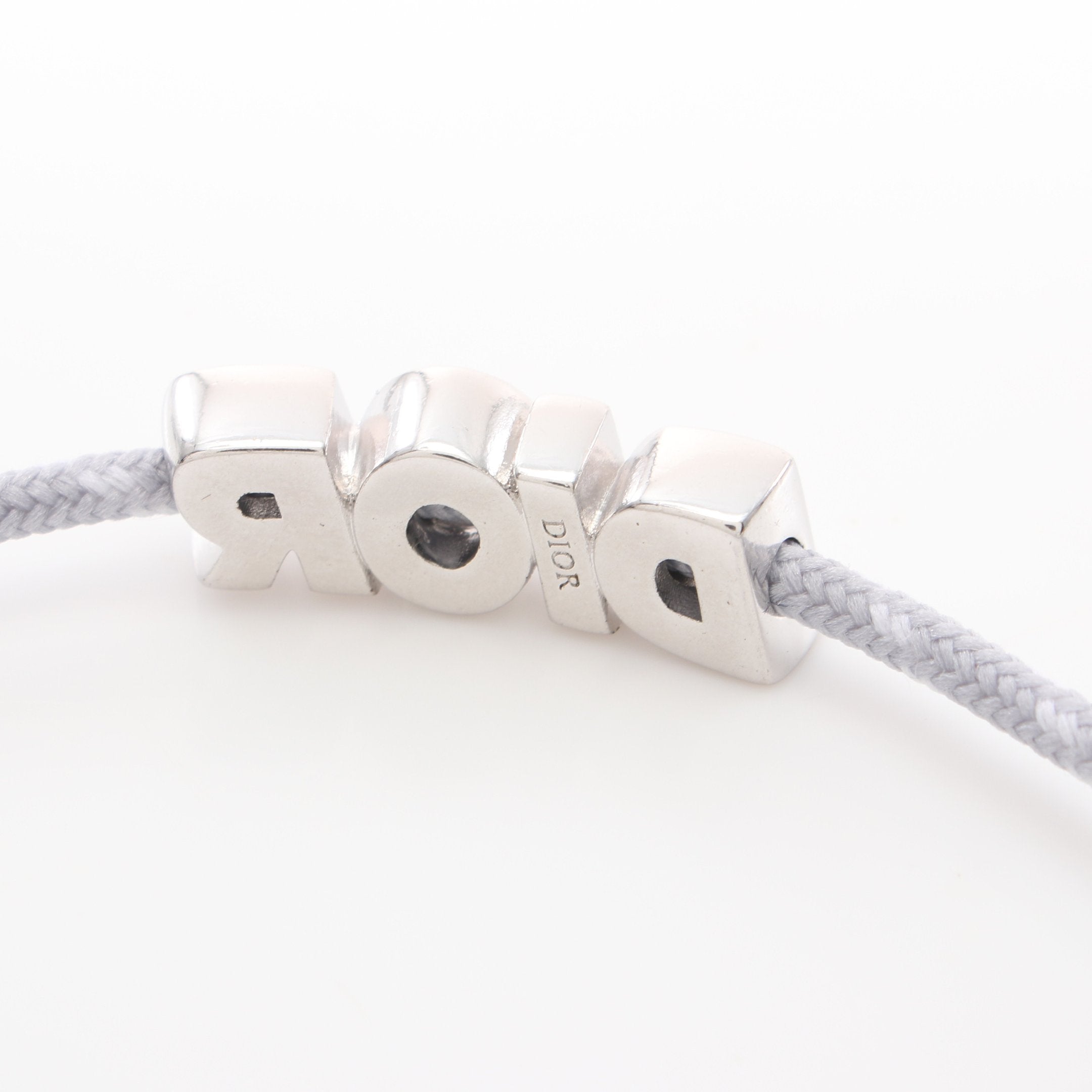 Dior Dior logo Bracelet Fabric Silver Gray