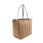 FENDI LARGE ROLL Shoulder bag Tote bag Canvas Leather Light brown Dark brown Reversible