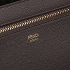 FENDI LARGE ROLL Shoulder bag Tote bag Canvas Leather Light brown Dark brown Reversible