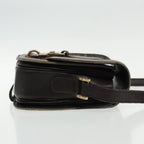 FENDI Zucca Canvas Shoulder Bag Brown Black gold94691