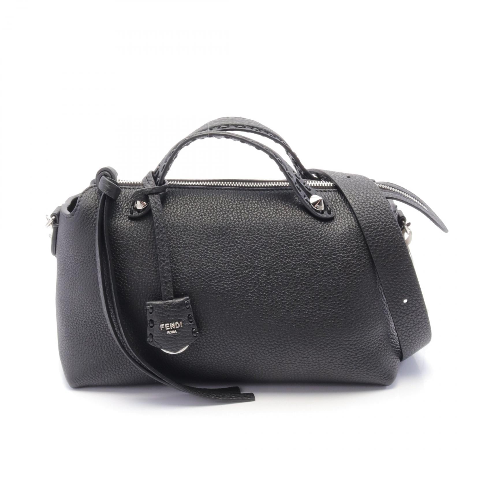 FENDI BY THE WAY By the way Selleria Medium Handbag Leather Black