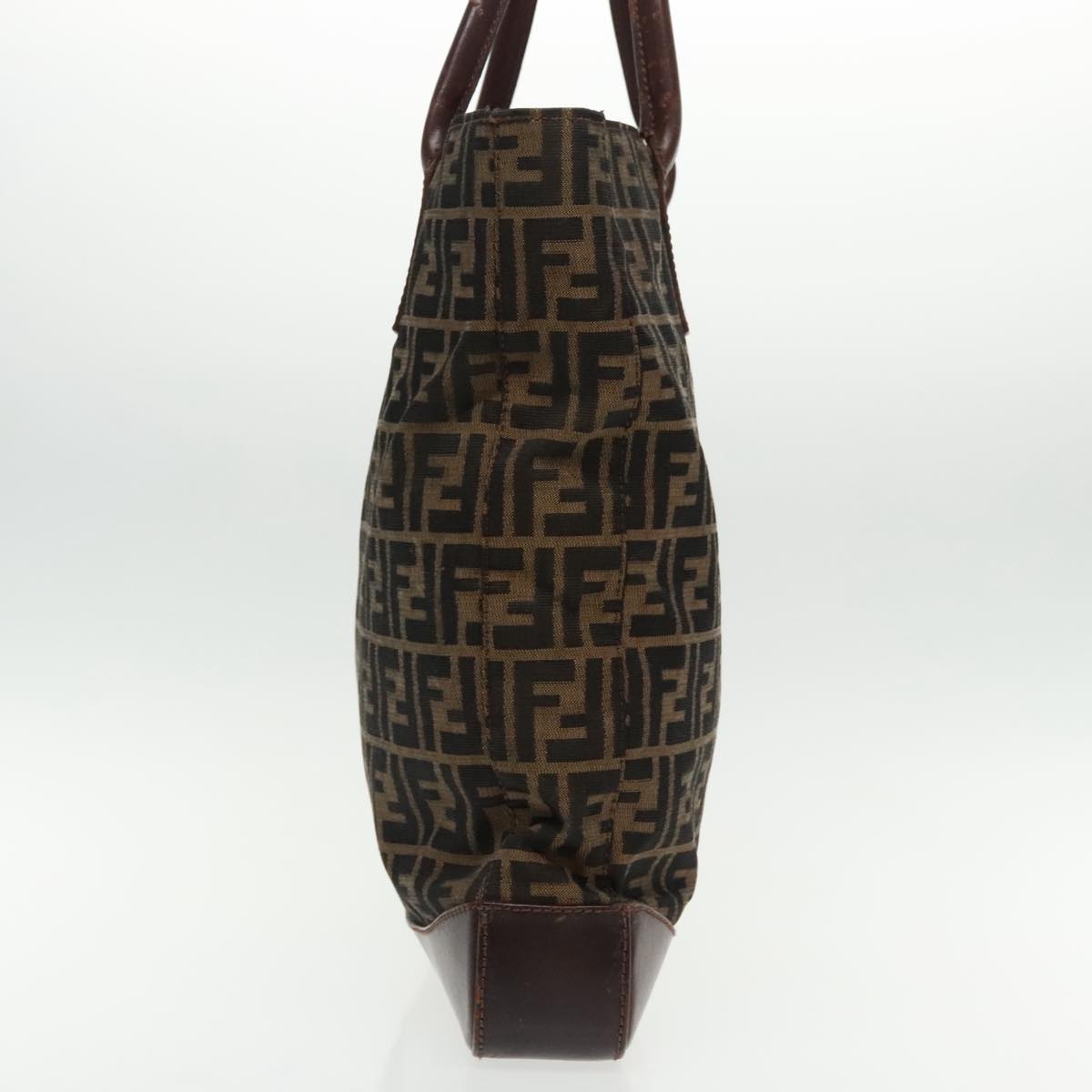 FENDI Zucca Canvas Tote Bag Brown Black Silver94701