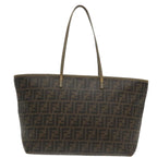 FENDI Zucca Canvas Tote Bag Brown Black Gold94724