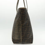 FENDI Zucca Canvas Tote Bag Brown Black Gold94724