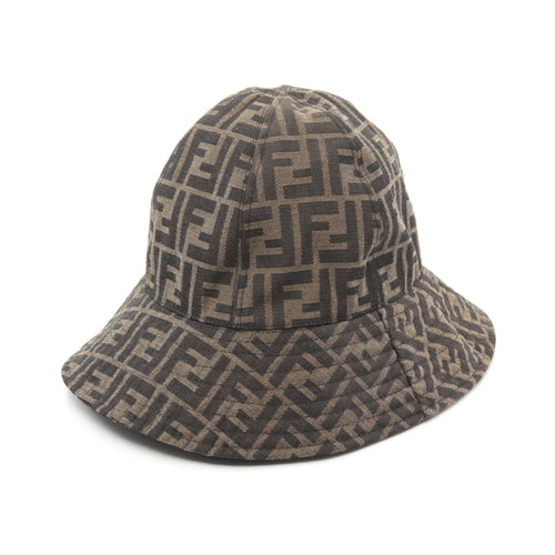 FENDI Zucca pattern Bucket hat Hat Canvas Brown