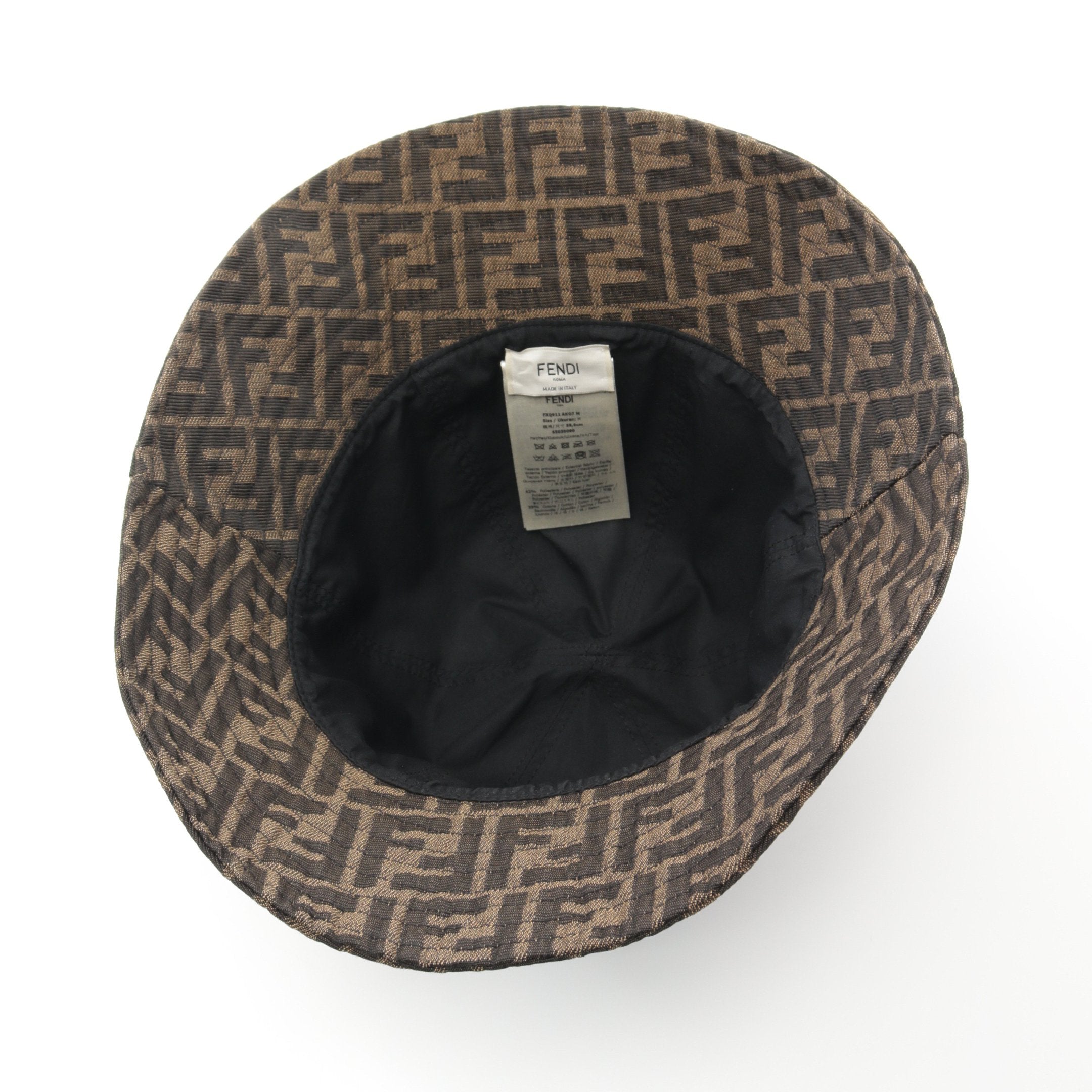 FENDI Zucca pattern Bucket hat Hat Canvas Brown