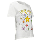Dior Lucky Dior Zodiac Pixel Print Cotton Linen Short Sleeve Tshirt