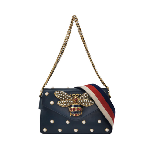 Gucci Broadway Bag 24*16*4cm Blue 080011500960