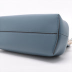 Fendi First Leather Shoulder Bag Navy 8BP137