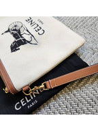 CELINE carriage strap clutch bag