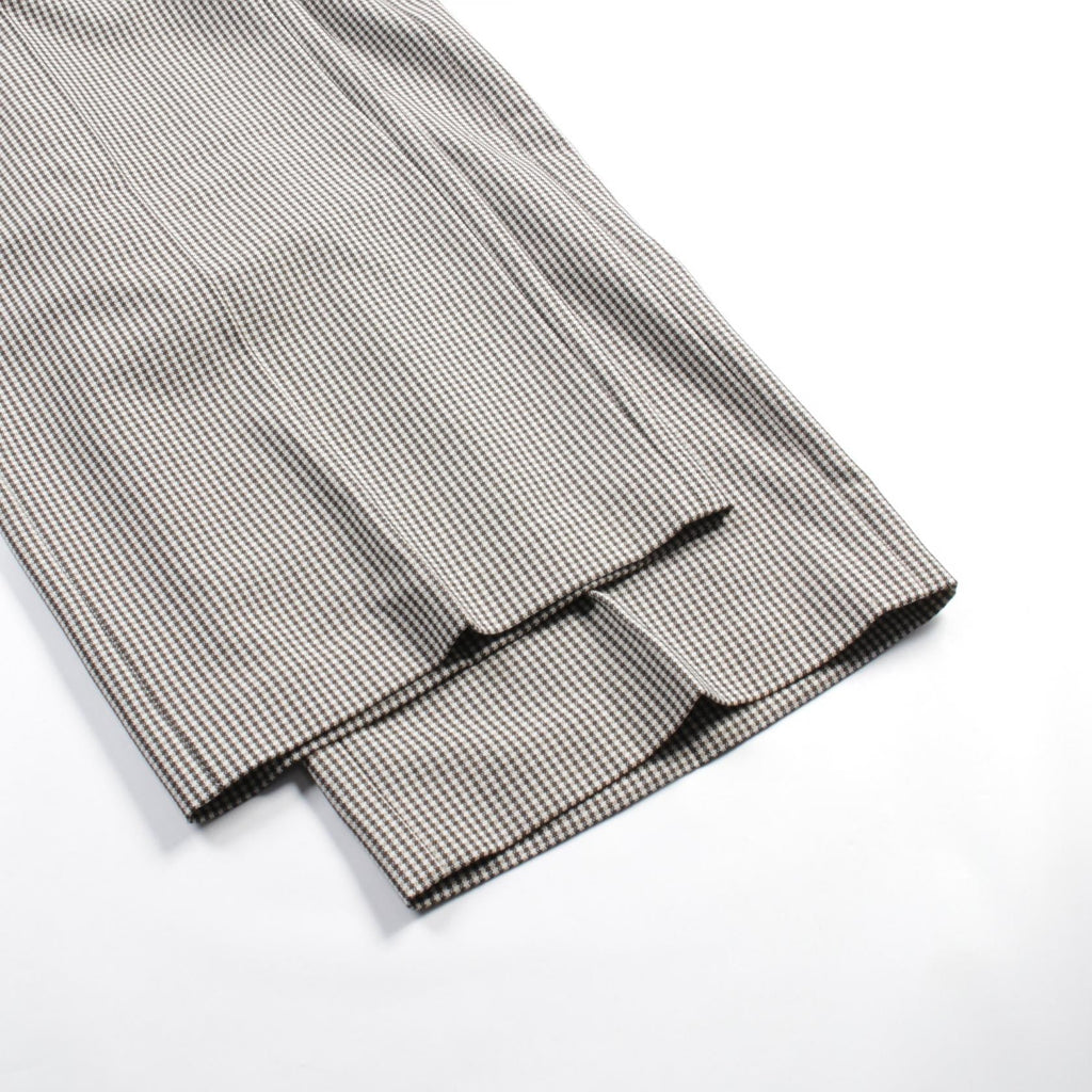 FENDI Wide pants Check Wool Beige Brown