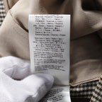FENDI Wide pants Check Wool Beige Brown