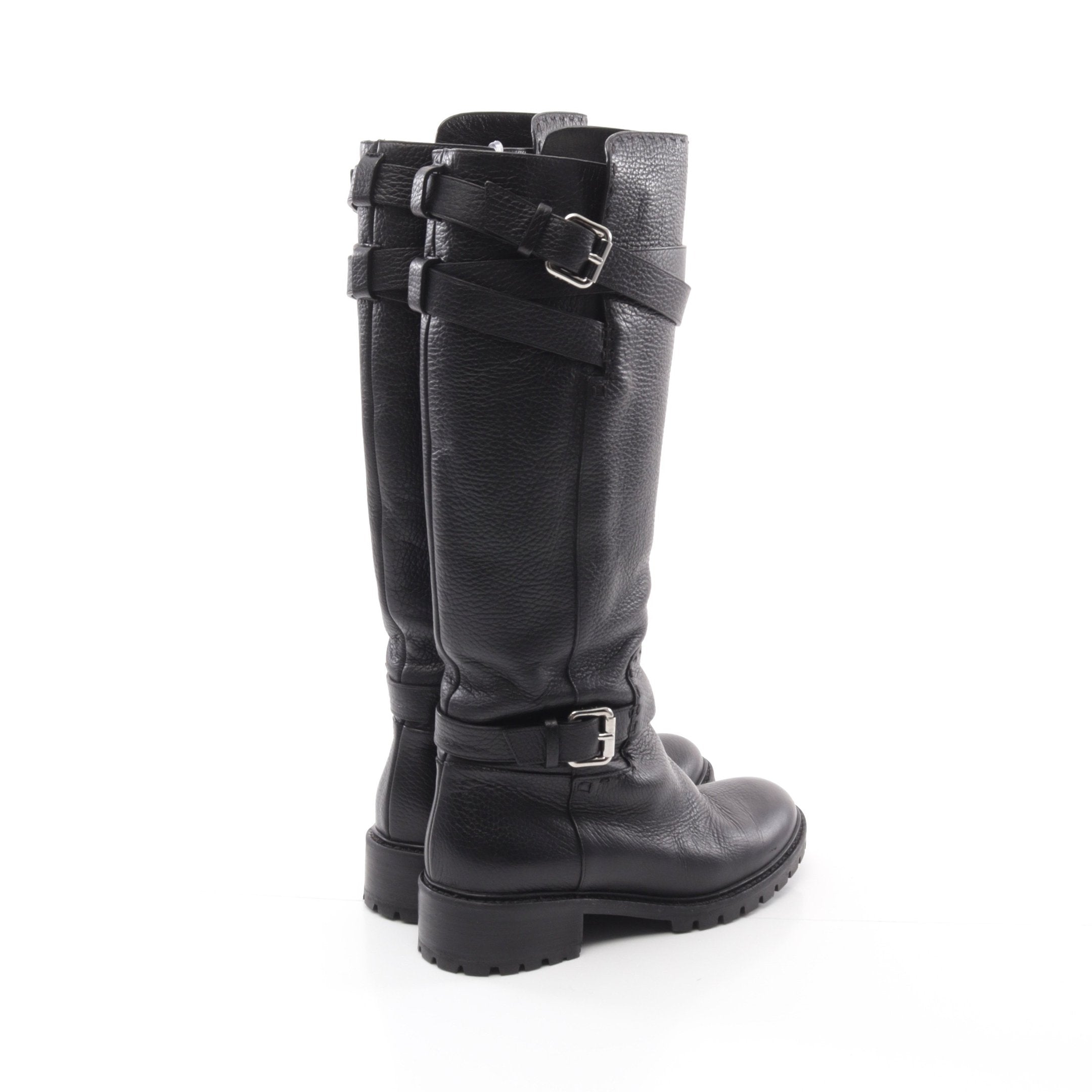 FENDI Long Engineer boot Leather Black