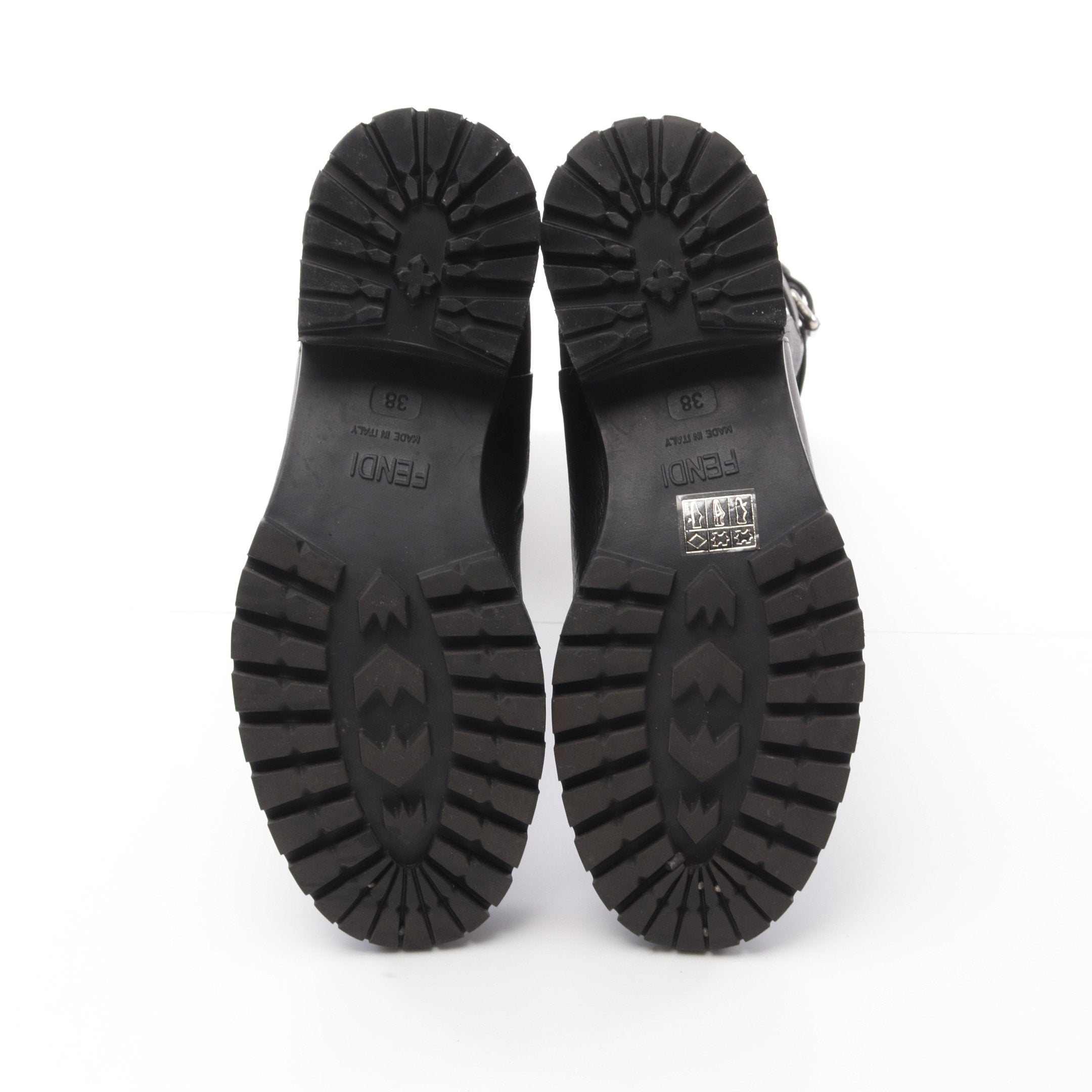 FENDI Long Engineer boot Leather Black