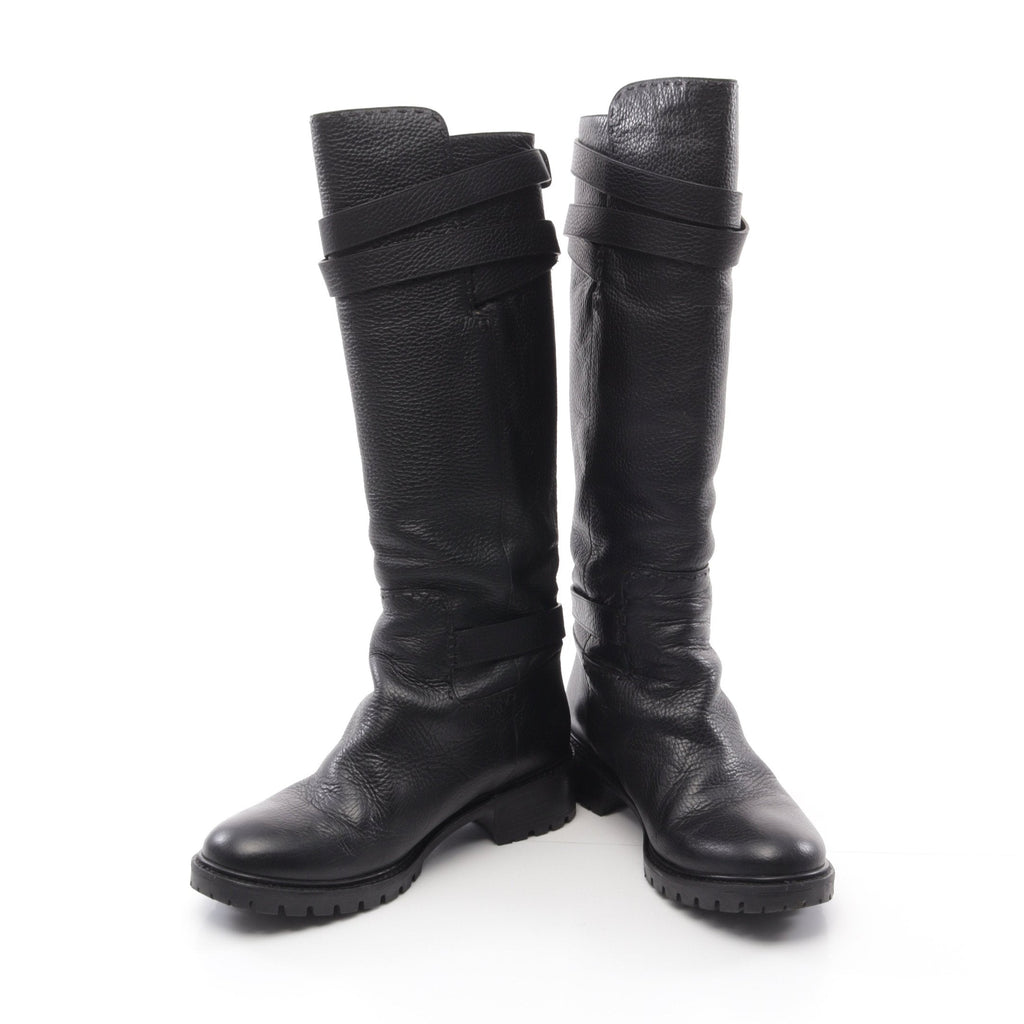 FENDI Long Engineer boot Leather Black