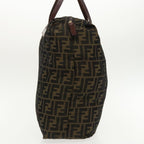 FENDI Zucca Canvas Tote Bag Brown Black gold95031