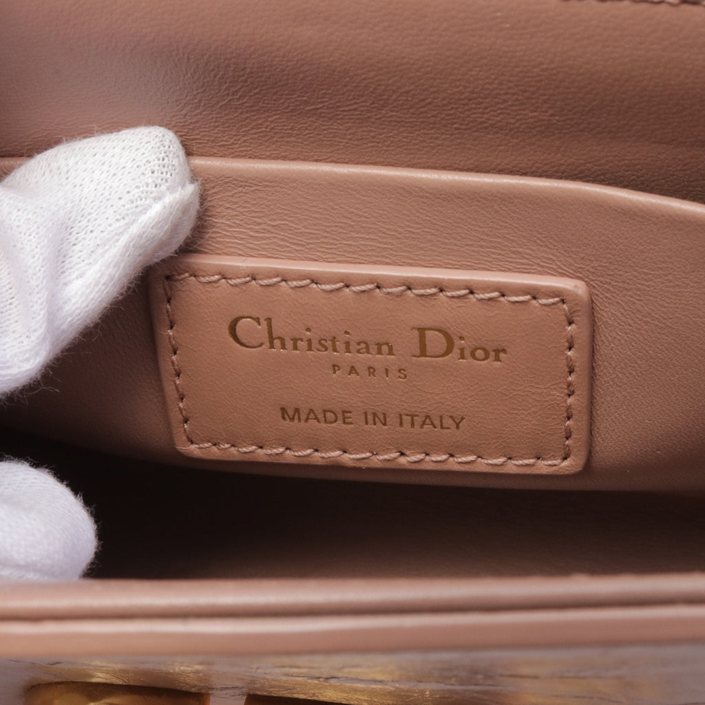 Dior 30 MONTAIGNE Montaigne Shoulder bag Leather Pink beige