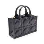Dior BOOK TOTE Book tote Mini Canage Handbag Leather Black 2WAY