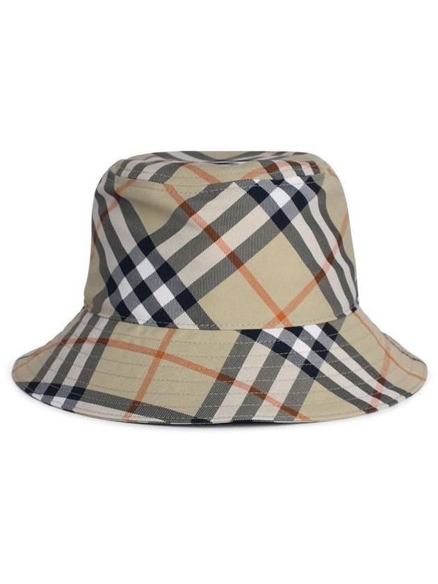 Burberry EKD Appliquéd Check Bucket Hat Beige