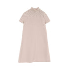 Dior Knit dress Short sleeve Wool Light pink Bijou