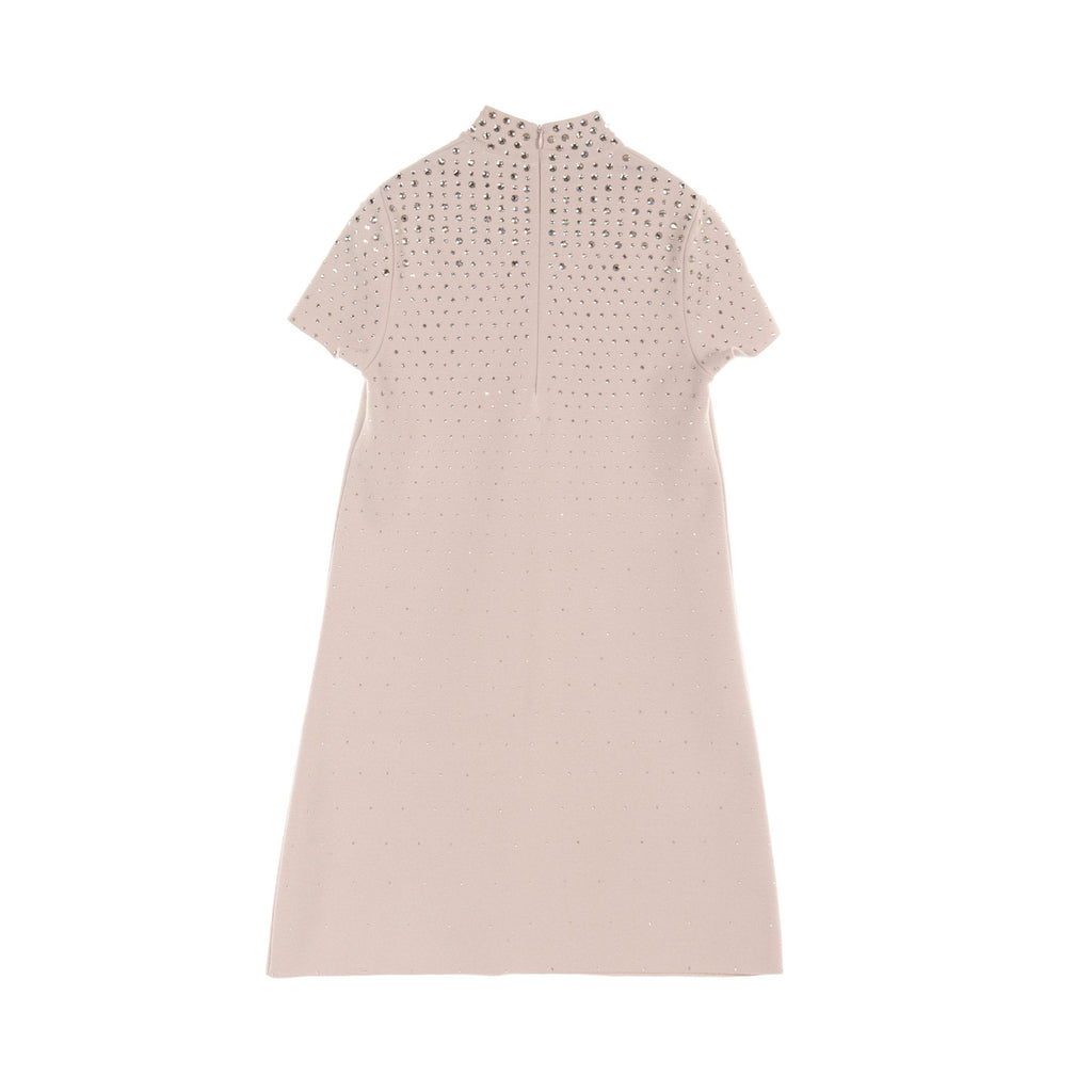 Dior Knit dress Short sleeve Wool Light pink Bijou