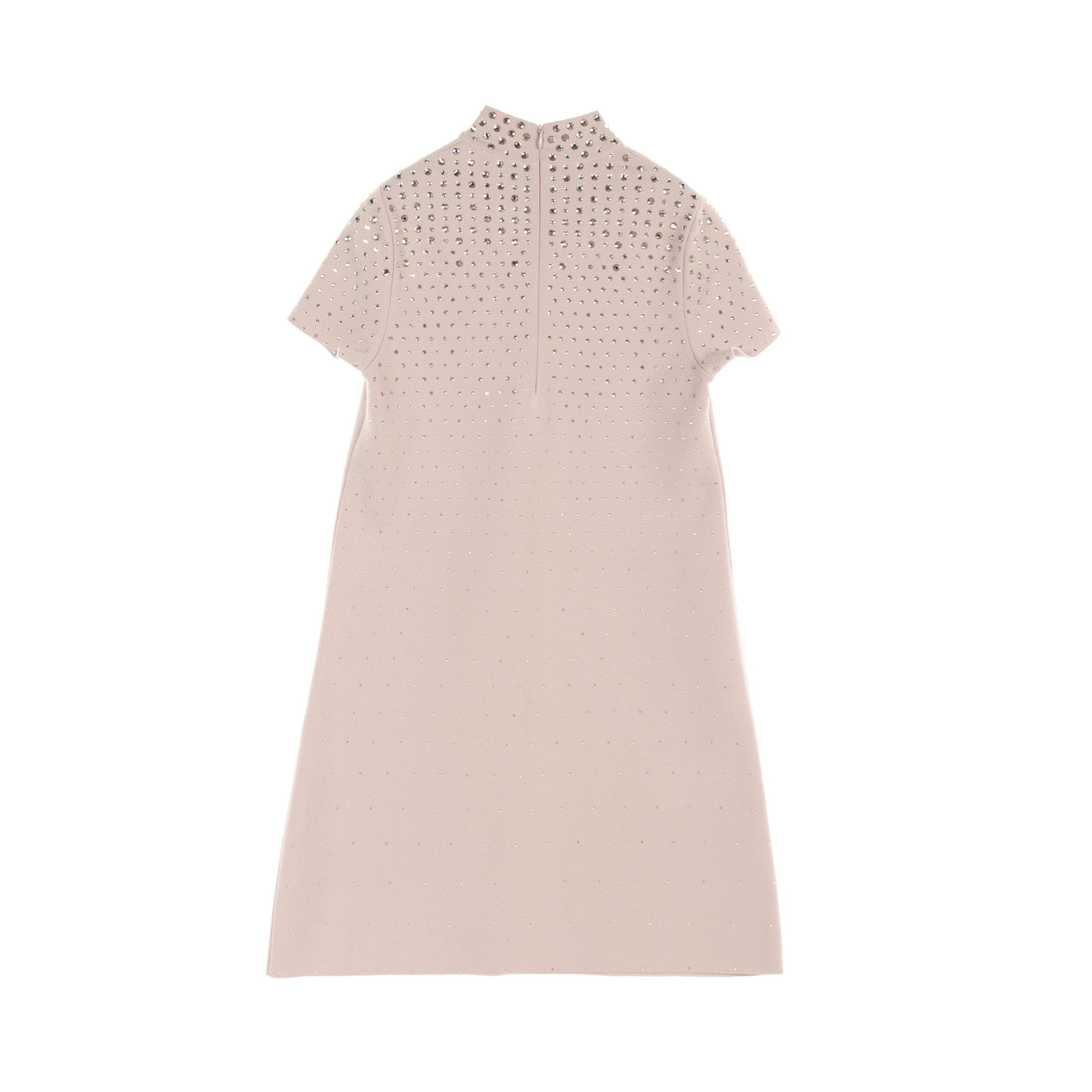 Dior Knit dress Short sleeve Wool Light pink Bijou