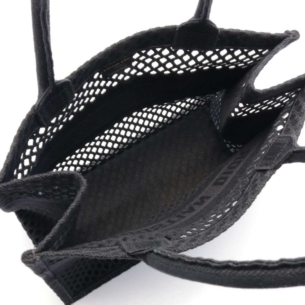 Dior BOOK TOTE Book tote Medium Mesh Handbag Tote bag Canvas Black