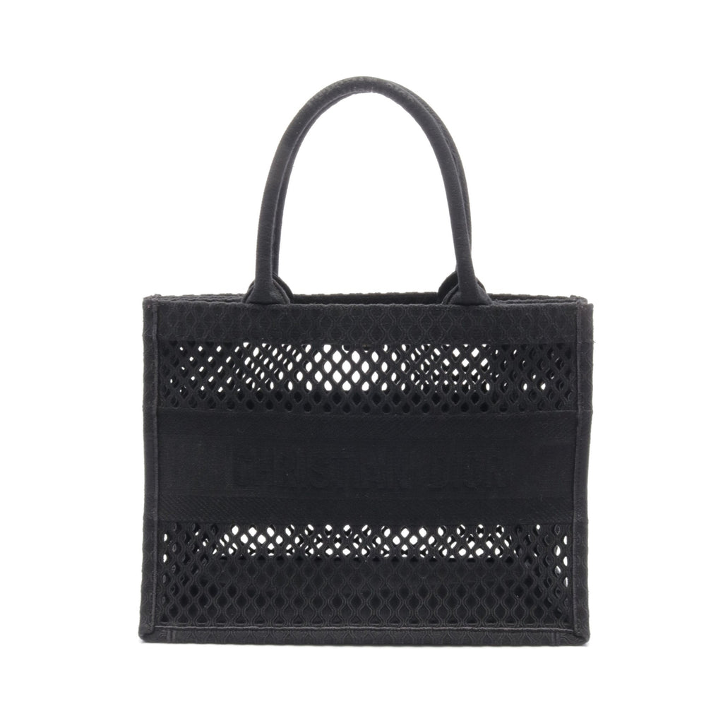 Dior BOOK TOTE Book tote Medium Mesh Handbag Tote bag Canvas Black
