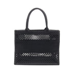Dior BOOK TOTE Book tote Medium Mesh Handbag Tote bag Canvas Black